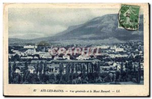 Aix les Bains Old Postcard General view and el Mont Revard