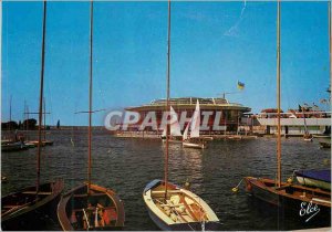 Postcard Moderne Vichy Sailing on the New Plan of the Water Fund Rotunda Lake...