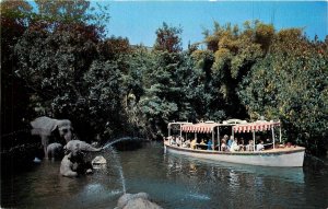 Postcard  1960s California Anaheim Disneyland Elephant pool Amusement CA24-1809