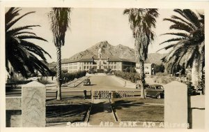 1930s Ajo Arizona School & Park autos Occupation RPPC Postcard 25-7163