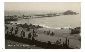 UK - England, Worthing. Parade & Pier ca 1914  RPPC
