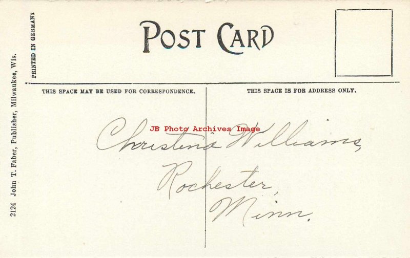 MN, Spring Valley, Minnesota, Broadway, Looking North, John Faber Pub No 2124