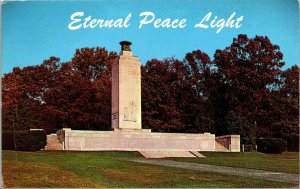 Vtg Gettysburg PA Eternal Light Peace Memorial Civil War Battlefield Postcard