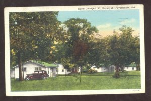 FAYETTEVILLE ARKANSAS MT. SEQUOYAH GUEST COTTAGES VINTAGE POSTARD