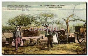 Old Postcard Our Normandy The pressing of apples Folklore