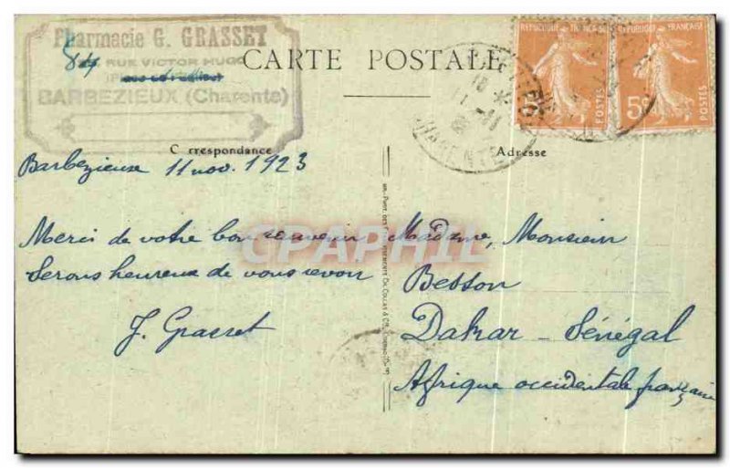 Postcard Old Mirambeau Chateau room d & # 39Honneur