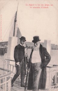 Sa Majeste Le Roi des Belges Ostende Belgium Royalty Postcard