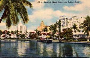 Florida Miami Beach From Indian Creek Curteich