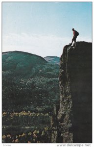Man on top of the Mountain, Club Escalade, CHARLEVOIX, Quebec, Canada, 40-60´s