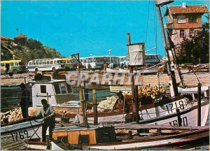 Postcard Modern Nessebur Harbor Fishing Boat