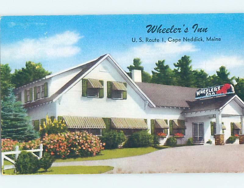 Pre-1980 INN MOTEL Cape Neddick In York By Ogunquit & Dover Portsmouth ME c6049