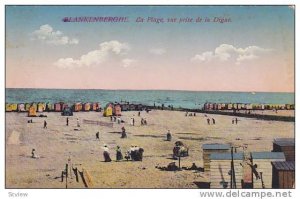 La Plage, Vue Prise De La Digue, Blankenberghe (West Flanders), Belgium, 1900...