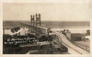 Yankton SD Meridian Highway Bridge Danousek Studio RPPC