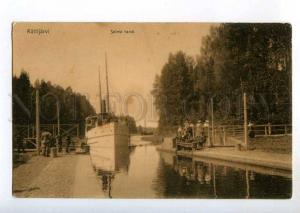 247117 FINLAND RATTIJARVI Saima canal ship Vintage postcard