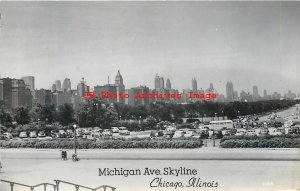 5 Postcards, RPPC, Chicago Illinois, Various Scenes, Skyline