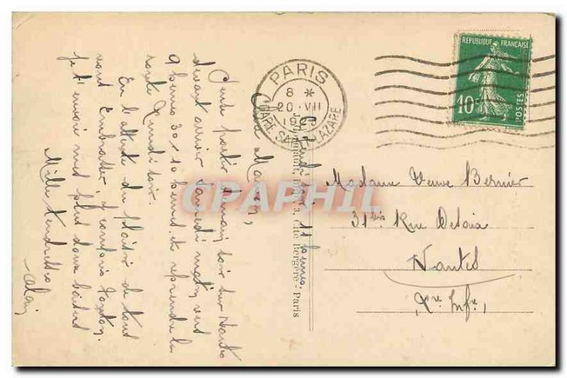 Old Postcard Paris Pantheon