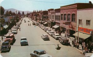 Idaho Sandpoint autos Lake Pend Oreille Hall Dexter 1940s Postcard 22-10297