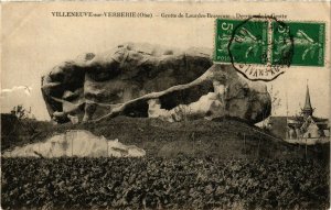 CPA Villeneuve s Verberie Grotte de Lourdes Brasseuse FRANCE (1014564)