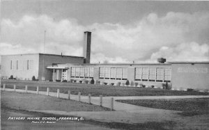 J6/ Franklin Ohio Postcard c1940s Anthony Wayne School Building 127 