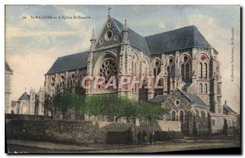 Postcard Old St Nazaire L & # 39Eglise