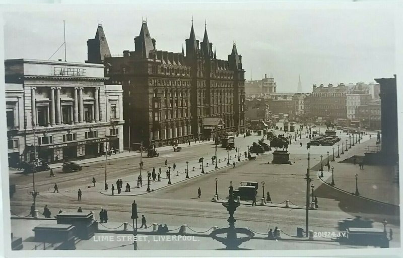 Rp Postcard Lime Street Liverpool Empire Theatre Pauline Frederick Madame X 1910