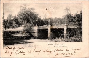 Uruguay Montevideo Puente en el Prado Vintage Postcard C052
