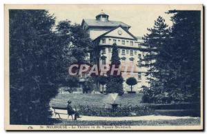 Old Postcard Mulhouse Theater saw the Square Steinbach