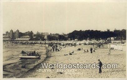 Playa Ramirez Real Photo Montevideo Uruguay, South America Unused 