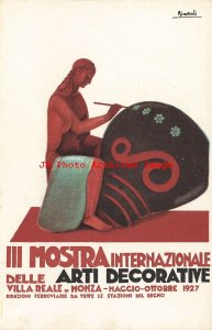 Advertising Postcard, Internazionale Arti Decorative 1927, Nizzoli, Poster Art