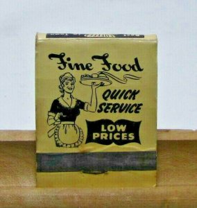 Gutierrez Mexican Foods West Highway #40 Russell Kansas Vintage Matchbook Cover 