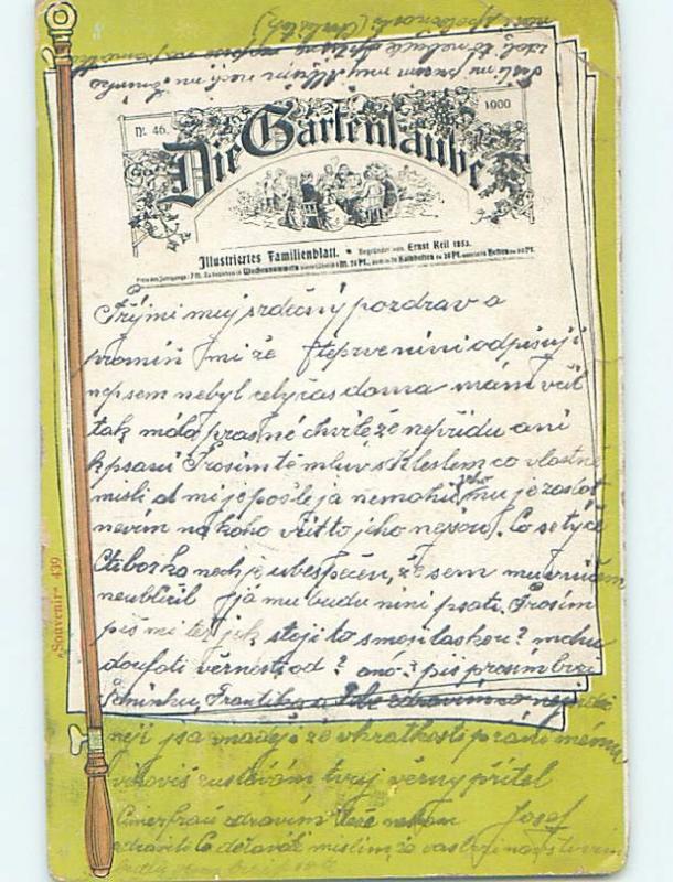 1900 Advertising DIE GARTENLAUBE - FIRST GERMAN NEWSPAPER Germany hJ6640