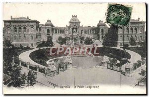 Old Postcard Marseille Palais Longchamp