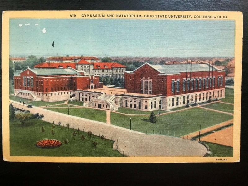 Vintage Postcard>1949>Gymnasium and Natatorium>Ohio State University>Columbus>OH