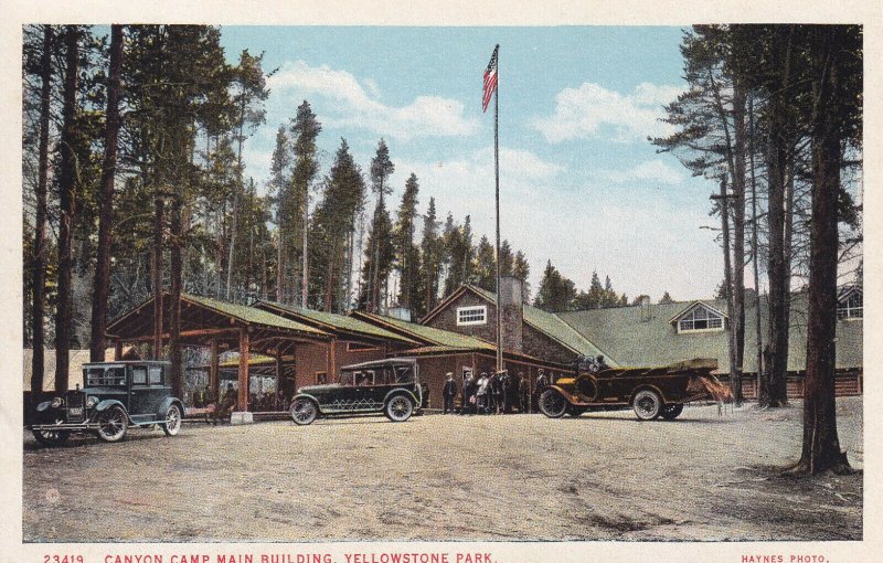 YELLOWSTONE PARK, Wyoming, 1900-1910s; Canyon Camp Main Building