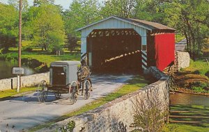 Paradise Bridge and Amish Carriage Paradise, Pennsylvania PA s 