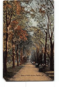 Halifax Nova Scotia Canada Postcard 1907-1915 Scene in Public Gardens