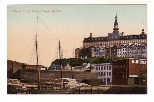 Water Front, Lower Town, Two Masted Schooner, Lumber Yard, Quebec,