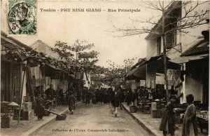 CPA AK INDOCHINA Tonkin Rue Principale VIETNAM (959368)