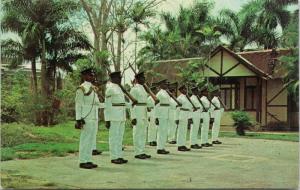 Changing Of The Guard Trinidad WI Vintage Postcard D73