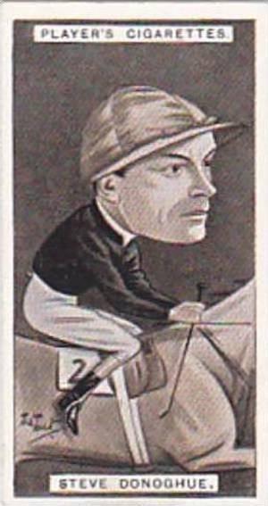 Player Vintage Cigarette Card Racing Caricatures 1925 No 12 Steve Donoghue