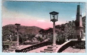 RPPC  NOGALES, MEXICO Tinted Photo HEROES MONUMENT MF63  Postcard