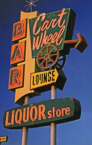 Cart Wheel Casino Montana USA Liquor Store Plain Back Postcard