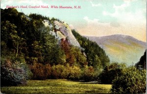 Vtg 1910 Elephants Head Crawford Notch White Mountains NH New Hampshire Postcard