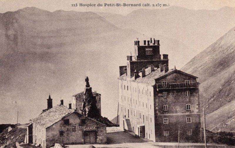 Hospice Du Petit St Bernard Old French Postcard