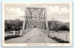 MANIWAKI, Quebec Canada ~ GATINEAU BRIDGE 1935 Postcard