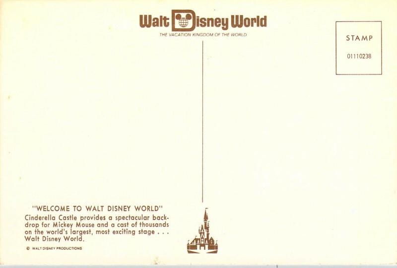 Early Walt Disney World, 01110238, Mickey and Cast of Thousands Vintage Postcard