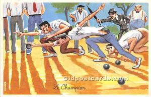 Le Champion Lawn Bowling Unused 