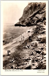 Beanland Malin & Co. Gibraltar Catalan Bay Real Photo RPPC Postcard