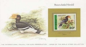 Brown Checked Hornbill Postcard Stamp First Day Cover