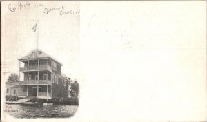 Club House of the Monmouth Boat Club Red Bank NJ c1905 UDB Vintage Postcard P55